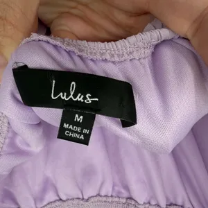 Lulus Gala Ready Lavender Off-the-Shoulder‎ Ruffle Midi Dress Size M thumbnail 7