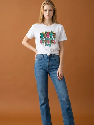 Women’s White “Boots and Bling it’s Just Cowgirl Thing” T Shirt Size XL thumbnail 5