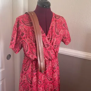 Boho Paisley Maxi Dress Sz L thumbnail 5
