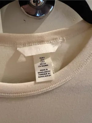 H&M Women's Cream Long-Sleeve Top thumbnail 2