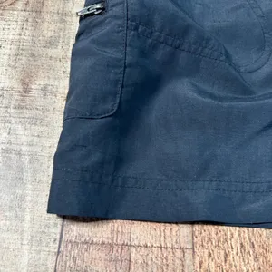 Columbia Black 100% Nylon Cargo Hiking Shorts Elastic Waist Utility Gorpcore S thumbnail 2
