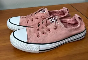 Converse Chuck Taylor Shoreline Sneaker Slip On Elastic Back Rose Dusty Pink W7 thumbnail 1