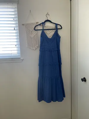 Lovers + Friends Ulyanna Midi Dress in Cobalt thumbnail 4