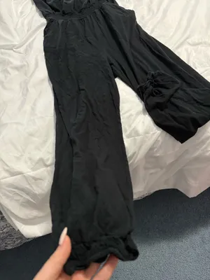Aerie Black Strapless Jumpsuit  thumbnail 2
