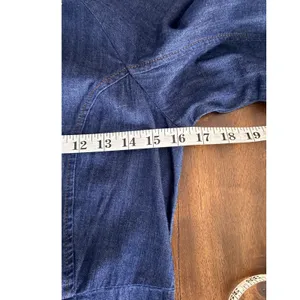 Banana Republic‎ Denim Fit and Flare Mini Dress Indigo Blue Long Sleeve Size 6 thumbnail 10