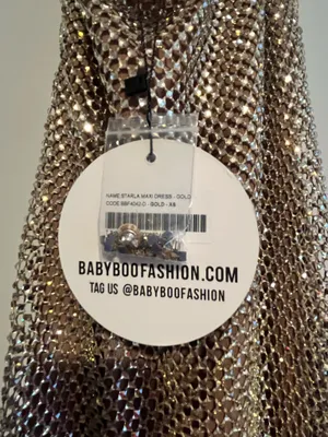 Babyboo Gold Starla Dress thumbnail 6