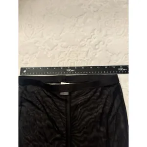 Wild Fable Mesh High Waist Flare Cover Up Pants Womens Small Black thumbnail 6