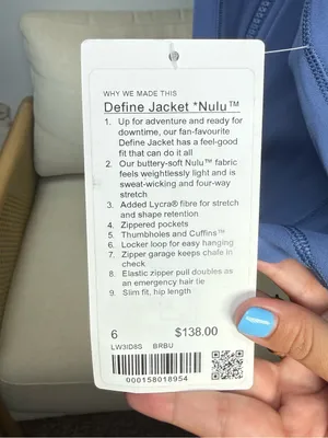 NWT Lululemon Define Jacket *Nulu Size 6 thumbnail 5