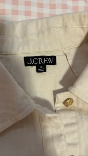 J.Crew Cropped Button-Up Shirt thumbnail 2