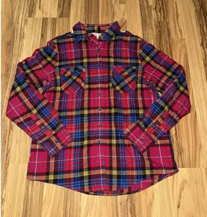 Brooks Brothers Red Fleece Plaid Button Down Shirt Women's 12‎ Lace Back thumbnail 1