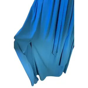 Belle Badgley Mischka Maxi Dress Womens‎ 8 Blue Excellent Crisscross Halter Gown thumbnail 4