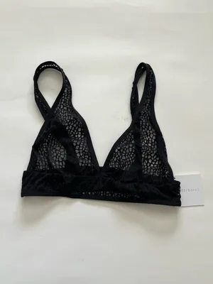 Underbares Everyday Lace Bra Bralette Black Size Medium NEW NWT thumbnail 2