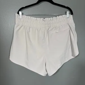 FLX Athletic Gym Shorts Light Gray Elastic Waist Athleisure - Women's size XL thumbnail 7