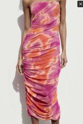 ZARA Tye-Dye Dress thumbnail 1