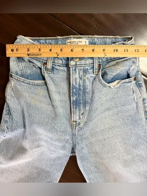 Abercrombie & Fitch The 90’s Straight Ultra High Rise Curve Love Jeans 25/0 thumbnail 7