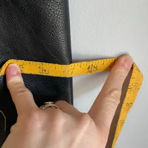 Madewell Leather Tote‎ Bag Monogrammed ALB Black Brown Work Office thumbnail 6