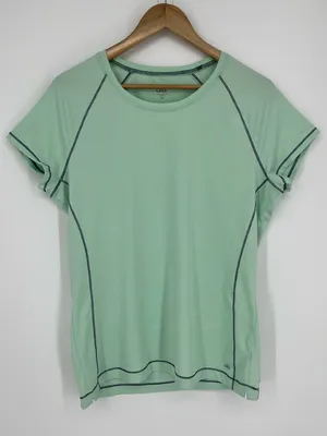 Alo Yoga Cool Fit Short Sleeve Athletic Shirt Women’s Size XXL in Pastel Green thumbnail 1