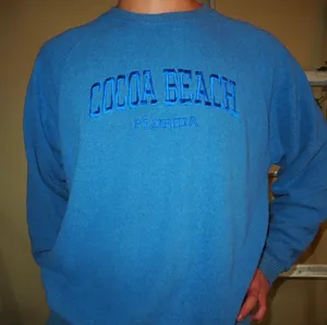 Vintage Cocoa Beach Florida Crewneck Blue Size XL thumbnail 1