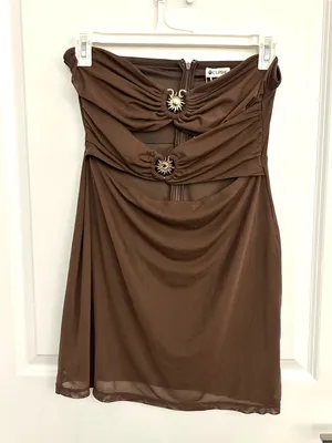 Cupshe X Lexi Rivera Sun Worship Mini Dress NWT Large thumbnail 4