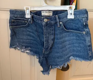 Free People Shorts Denim thumbnail 1