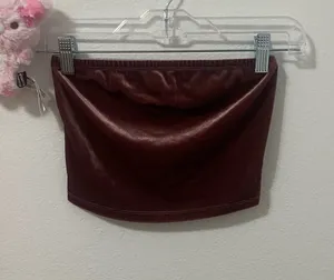 Velvet Bozzolo Tube Top thumbnail 1