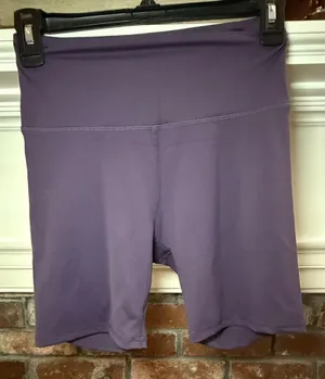 Ododos Women's High-Waisted Athletic Biker Shorts in Purple thumbnail 1
