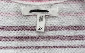 Maurices Women’s Striped Criss Cross Back Sweatshirt Plus Size 2X NWOT thumbnail 4