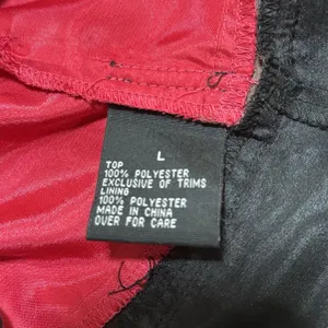 A. Byer Womens Vintage Y2K Pink Black Satin Tie Back Vneck Cami Blouse Large thumbnail 10