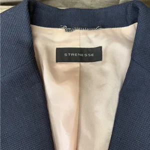 STRENESSE navy blue‎ wool blazer size 4 Blue thumbnail 3