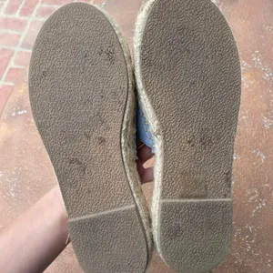 Urban Outfitters Mimi Suede Espadrille Sandals in blue size 8 / worn once thumbnail 5