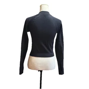 Women's Seamless Fitted Full Zip Jacket - JoyLab Crop Workout Gym Activewear S thumbnail 5