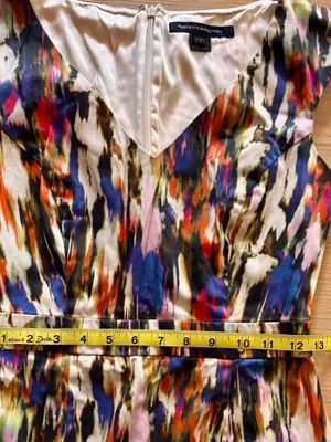 French Connection Record Ripple Sheath Dress - Multicolor Abstract Streak Print - Size 4 thumbnail 12