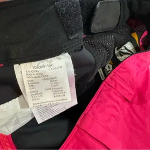 Volcom Carbon Waterproof Snow Pants Women’s Size X-Small Bright Pink Nylon Ski thumbnail 9