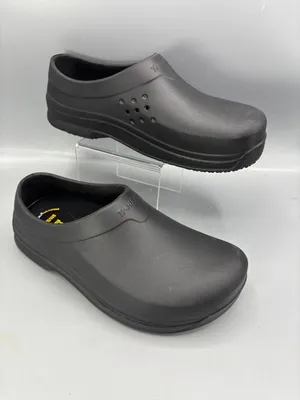 TredSafe Clogs Unisex M6/W8 Black Rubber Oil Slip Resistant Casual Round Toe thumbnail 2