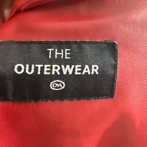 NWT C & A Red Leather Zip thumbnail 14
