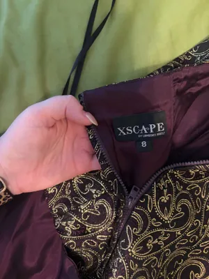 XScape Purple Formal Dress thumbnail 4