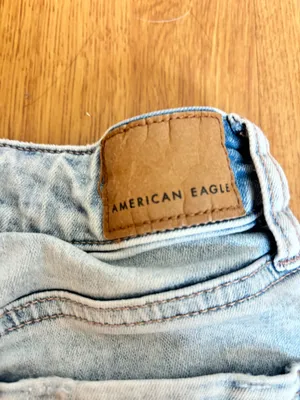 Light Wash American Eagle Jean shorts  thumbnail 3