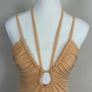 Abercrombie & Fitch‎ Peach Mini Dress Size XS thumbnail 5