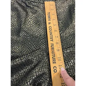 Anne Klein Gold Metallic Snake Skin Ankle Pants‎ Women 14 Straight Leg Trousers thumbnail 5