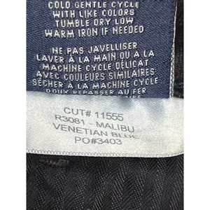 Fidelity Denim Malibu High wide crop raw hem Venetian Blue Jeans, size 31 thumbnail 11