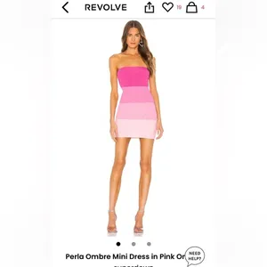 NWT * SUPERDOWN Perla Ombre Strapless Mini Dress thumbnail 16