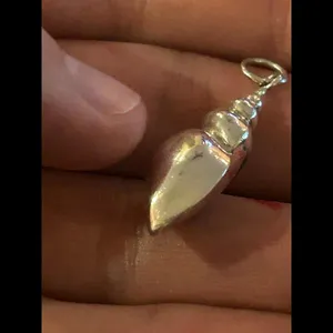 Silver plated seashell sea shell cute i9 thumbnail 6