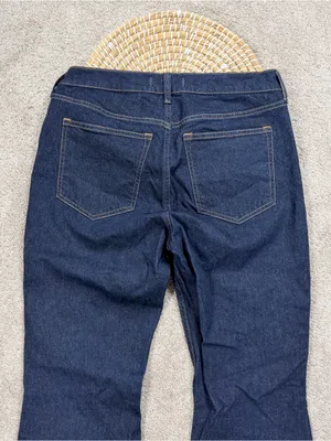 Abercrombie & Fitch Women’s High Rise Boot Cut Jeans in Dark Blue 30 thumbnail 7