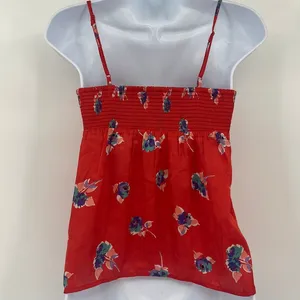 American Eagle Y2K Babydoll Top Sz XS Coquette Satin Festival Smocked Cottage thumbnail 6
