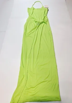 Superdown Brie Maxi Dress in Lime Medium thumbnail 3