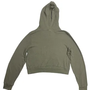 Aritzia TNA Olive Green Women's Knit Waffle Hoodie Size Large thumbnail 3