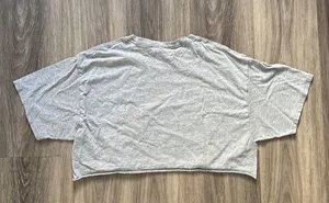 Yale University Crop Tee Medium Large Gray thumbnail 3