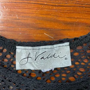 J. Valdi Black Net Crochet Swim Coverup or Layering Tank Dress 💚🎀 thumbnail 8