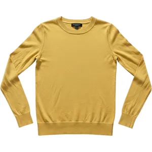 Banana Republic Forever Sweater Womens Small‎ Yellow Cotton Rayon Crew Neck S22 thumbnail 1