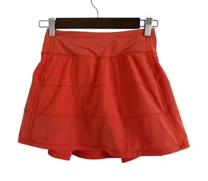 Lululemon Pace Rival Skirt Tall Size 0 Orange Red 15" Tennis Golf Running Skort thumbnail 1
